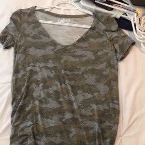 Camo shirt, v neck